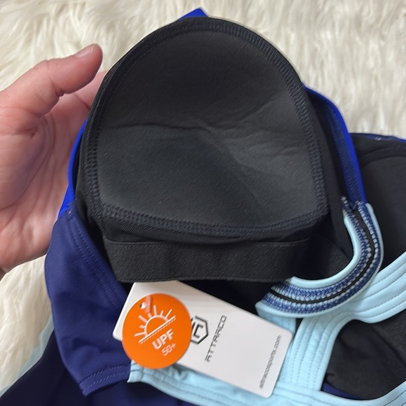 NWT Attraco Sporty One Piece Racerback Low Cut Leg Swimsuit From Amazon Size M - Picture 11 of 14